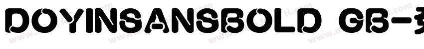 DOYINSANSBOLD GB字体转换